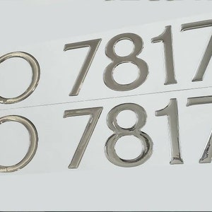 Bennington Font Boat Registration Numbers Decals Domed  Stickers (Set)