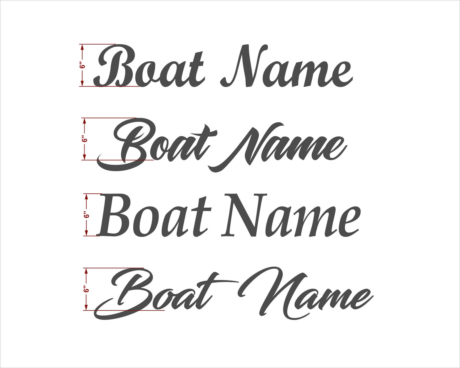 Custom Boat Name Raised Domed Decals Etsy