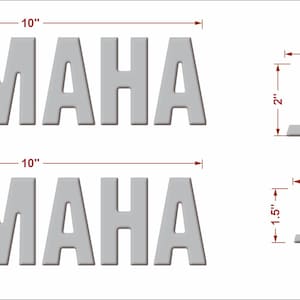 Adesivi per decalcomanie con stemma Yamaha a cupola (set di due)