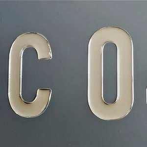 Boat Registration Number Domed Decal (Set)