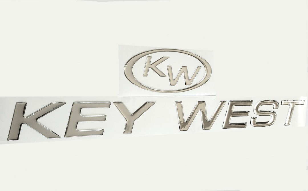 Key West Boats Emblem Domed Decals Stickers (set) Etsy