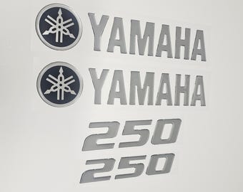 Yamaha Emblem Domed Decals Stickers (Set of two)
