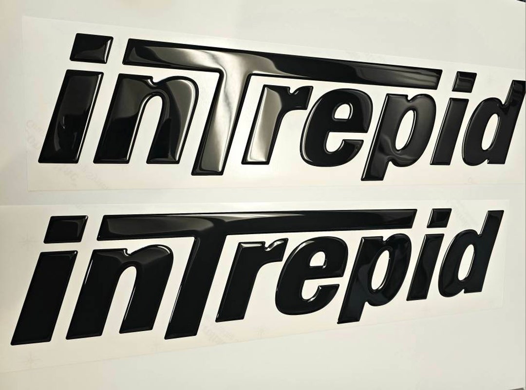 Intrepid Boat Emblems Domed Decals set Etsy