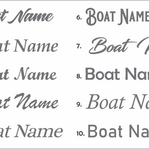 Custom Boat Name Raised Domed Decals - Etsy