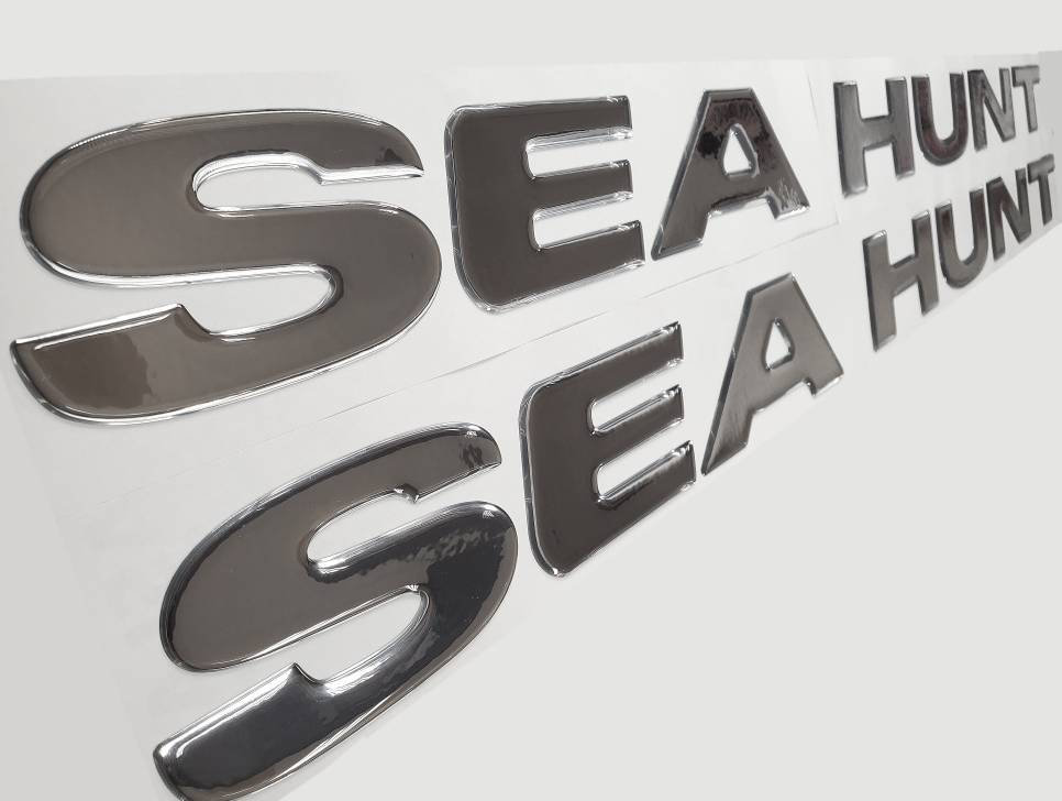 Sea Hunt Boat Emblem Domed Boat Decals Stickers set Etsy