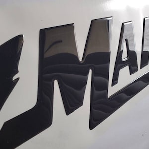 Mako Boat Emblem 28&quot; Domed Decals Stickers (Set)