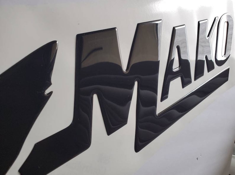 Mako 258 Boat Emblem Domed Decals Stickers (set) - Etsy