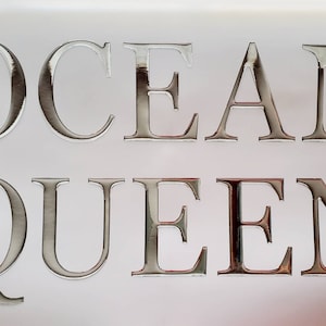 Custom Boat Name Raised Domed Decals Stickers