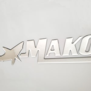 Mako Boat Emblem Domed Decals Stickers (Set)