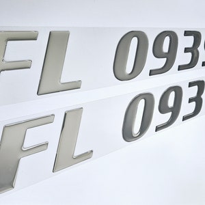 Chaparral Font Boat Registration Numbers Decals Domed  Stickers (Set)