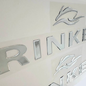 Rinker Boat Emblems Domed Decals Stickers (Set)