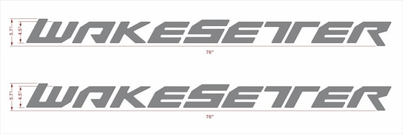 Wakesetter 76 Emblem Domed Decals Stickers set - Etsy