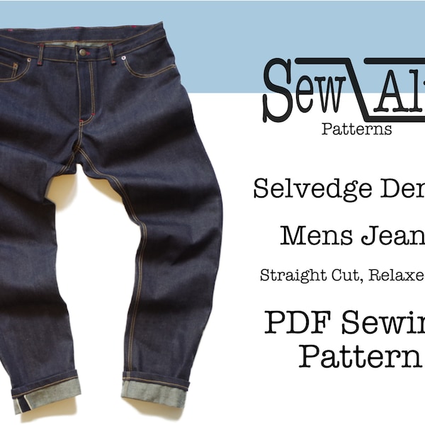 Mens Jeans Pattern Etsy