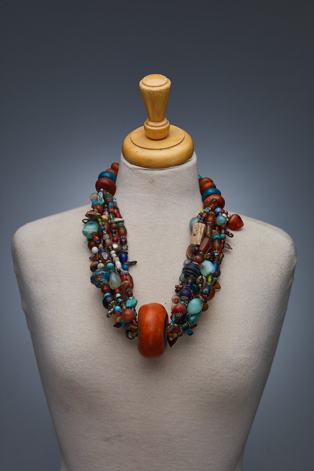Giant Beaded Treasure Moroccan Berber Amazigh Necklace - Etsy