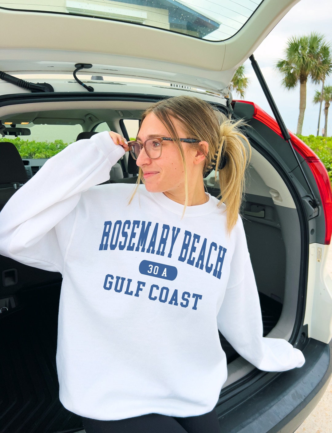 Rosemary Beach Florida Sweatshirt Florida Classic Varsity Crewneck