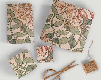 William Morris Honeysuckle wrapping paper