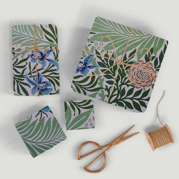 William Morris Larkspur  - wrapping paper