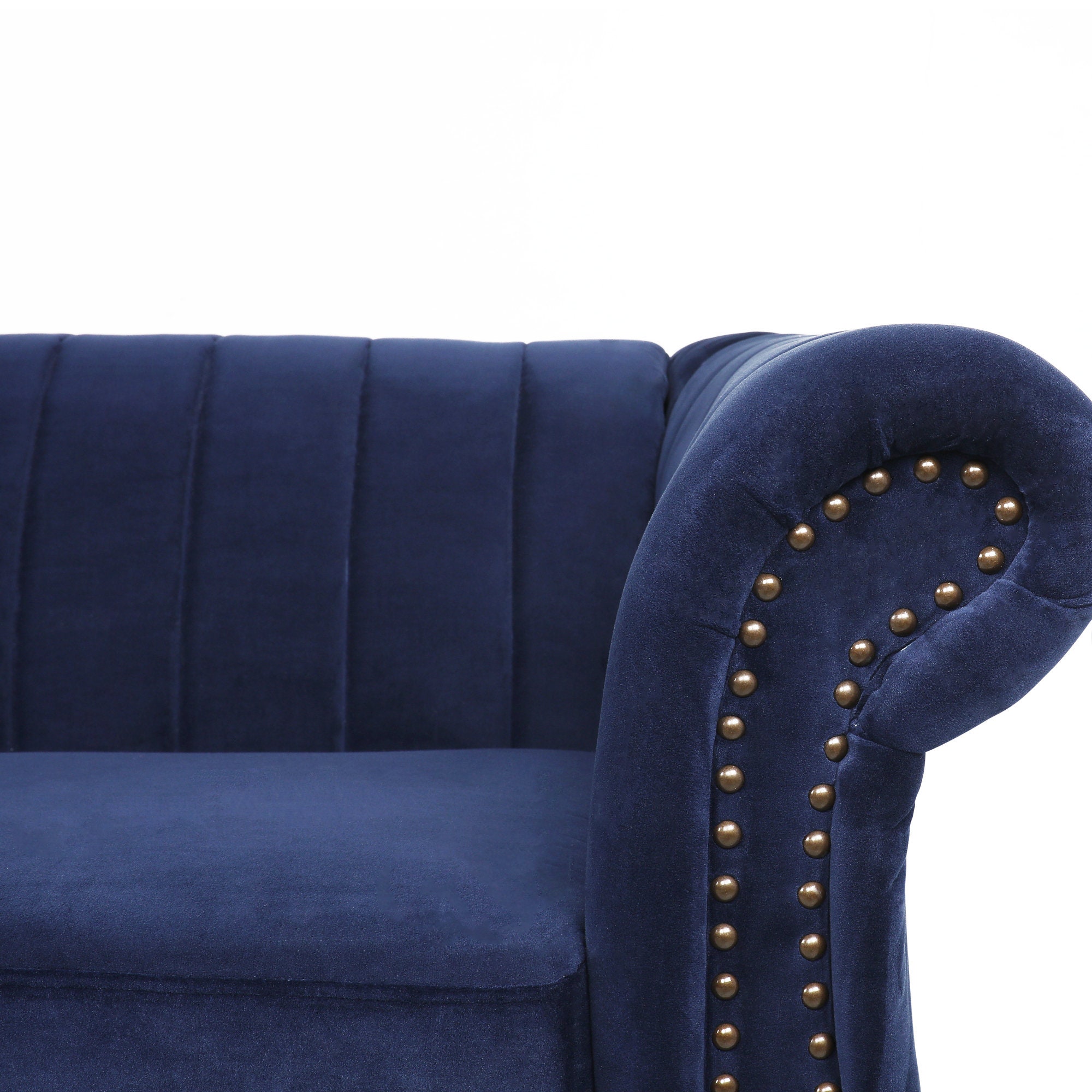 Velvet Dark Blue and Dark Green 3-Seat Sofa Classic Elegant | Etsy