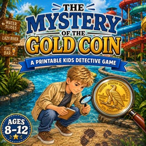 Kids Detective Mystery Game | Printable Case File for Ages 8-12 | Logic Puzzles, Codes & Ciphers | Instant Download