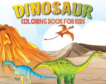 Dinosaur Coloring Book for Kids: Triassic Period 2 - 28 Coloring Pages | Digital | Printable Download by A.B. Lockhaven and Grace Lockhaven