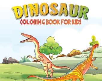 Triassic Dinosaur Coloring Book for Kids: 28 Printable Pages (Digital Download)