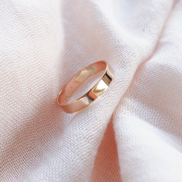 Wide Gold Ring - Etsy