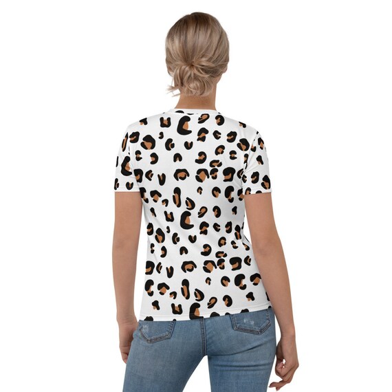 White leopard on sale print shirt
