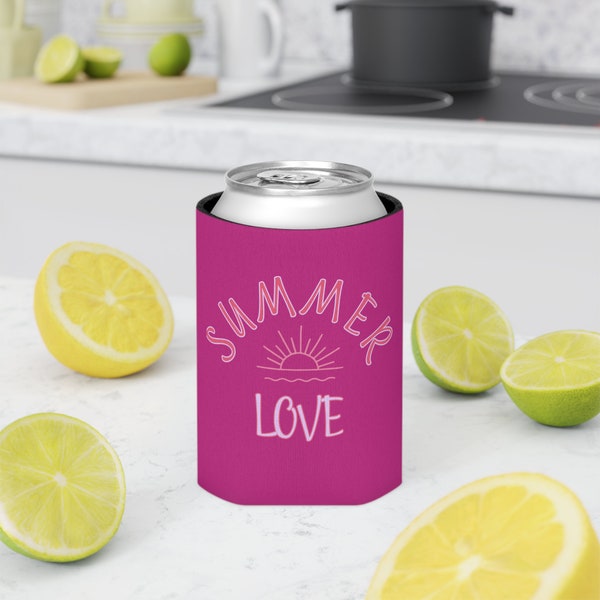 Summer Love Can Cooler Pink Can Cooler  Summer Sunset Can Cooler Summer Love Cozie