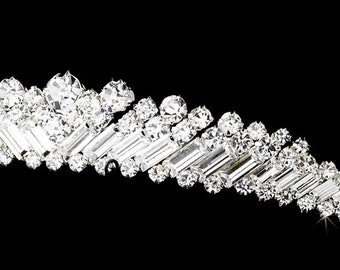 Elizabeth Bridal Tiara, Bridal Jewellery, Wedding Jewellery, Silver and Pearl Tiara, Wedding Hair Accessories, Crystal Tiara, Prom Tiara