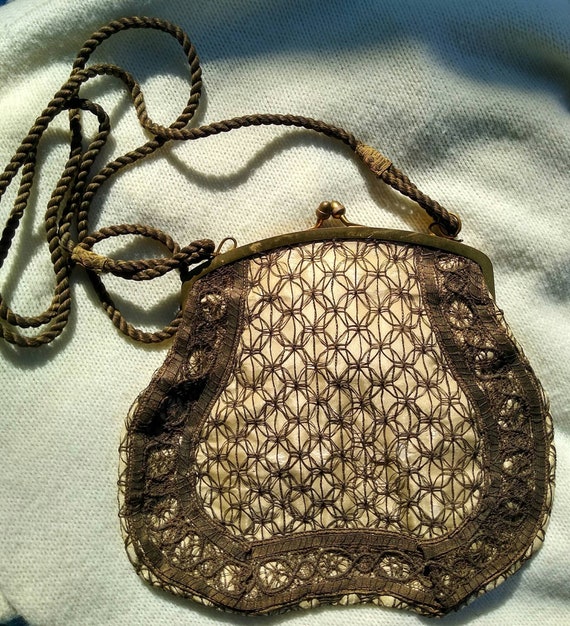 1930's Art Deco Lace Purse