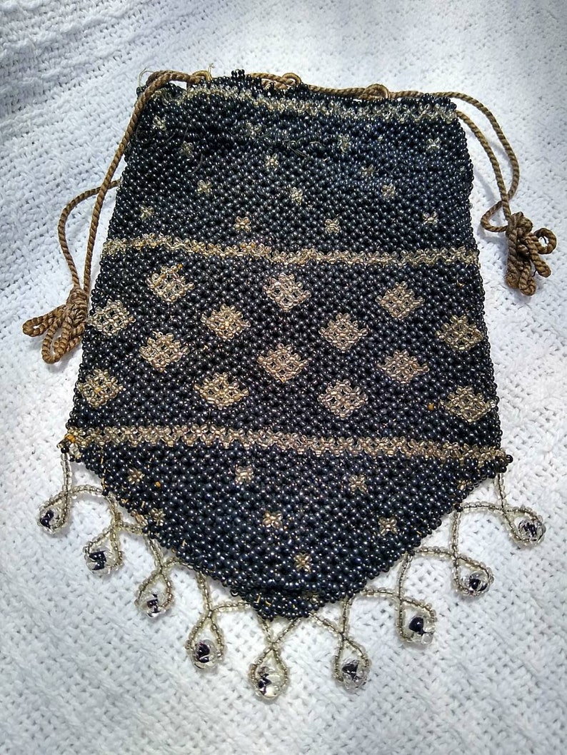 1910's Victorian Mourning Purse image 1