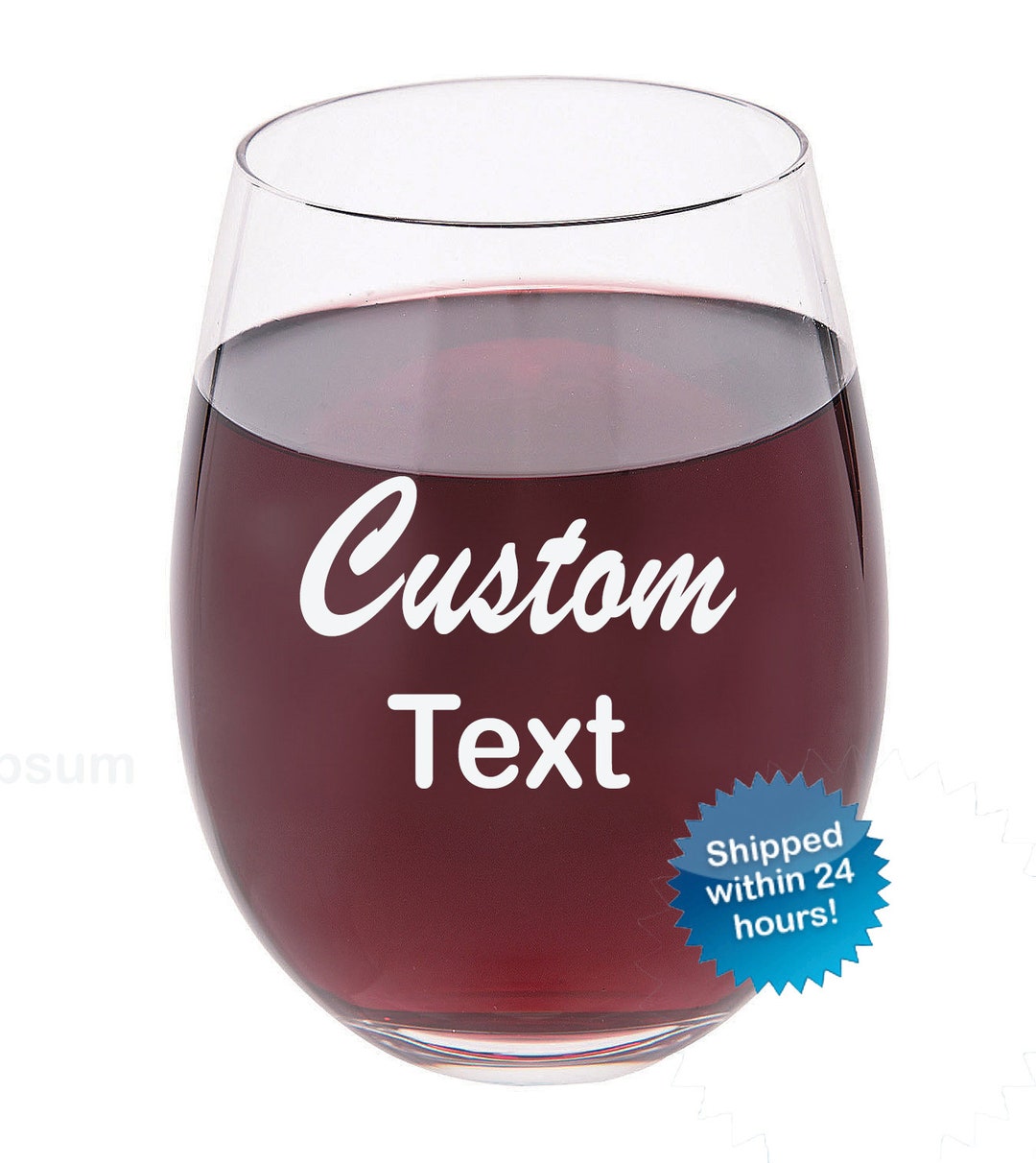 Personalized Stemless Wine Glasses Personalized Wine Glasses Etsy