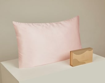 40x80 silk pillowcase 22Momme with hoop closure |High-quality silk bed linen| Gift idea | 80 x 80 cm/40 x 80 cm