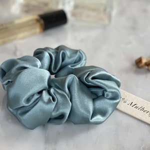 25 Momme Silk Scrunchie silk hair tie haircare self care image 3