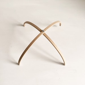 wooden mobile hanger / wooden mobile frame/ baby mobile kit / DIY baby mobile / nursery mobile / half circles frame
