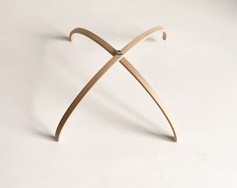 wooden mobile hanger / wooden mobile frame/ baby mobile kit / DIY baby mobile / nursery mobile / half circles frame