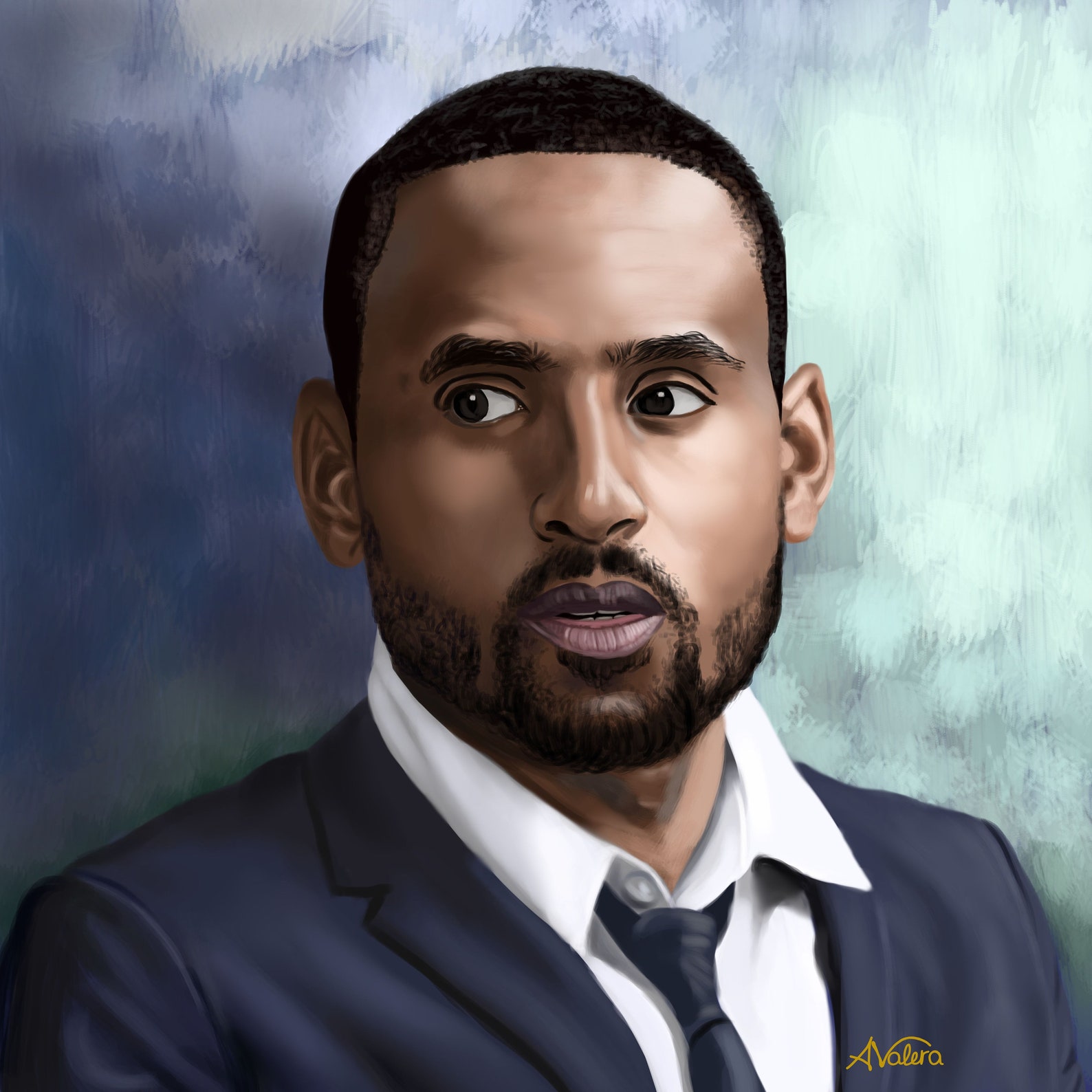 Custom digital portrait custom art commission digital art