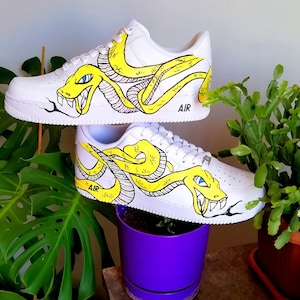 Snakeskin Nike Air Force 1 Low Shoes – Stadium Custom Kicks