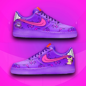 Anime video game japanese character custom air force one monster-collecting game handpainted custom sneakers pocket monster custom shoes