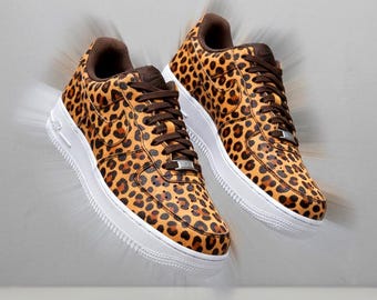 Leopard Print Shoes, Hand Painted Animal Print Sneakers, Custom Low Tops, Safari Chic, Fierce Fashion Wearable Art