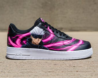 Tênis de anime pintados à mão, tênis personalizados com arte de mangá.
