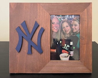 New York Yankees wood picture frame