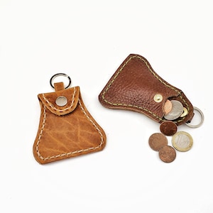 Leather Coin Purse Keychain - PDF - Leather Pattern - Leather  - Leather Template - Leather PDF - keychain - keyring - coin pouch - coin