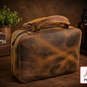 Patrón para bolso de piel: Neceser - Descarga en PDF