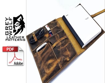 Leather Portfolio Pattern - IPad - PDF - Leather Pattern - Leather  - Leather Template - Leather PDF - Bag Pattern - padfolio - portfolio -