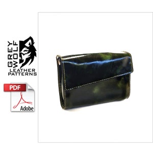 Leather Purse Pattern + Guide - Pdf Download - Leather Pattern - DIY - Leather Template - Purse - PDF- pattern