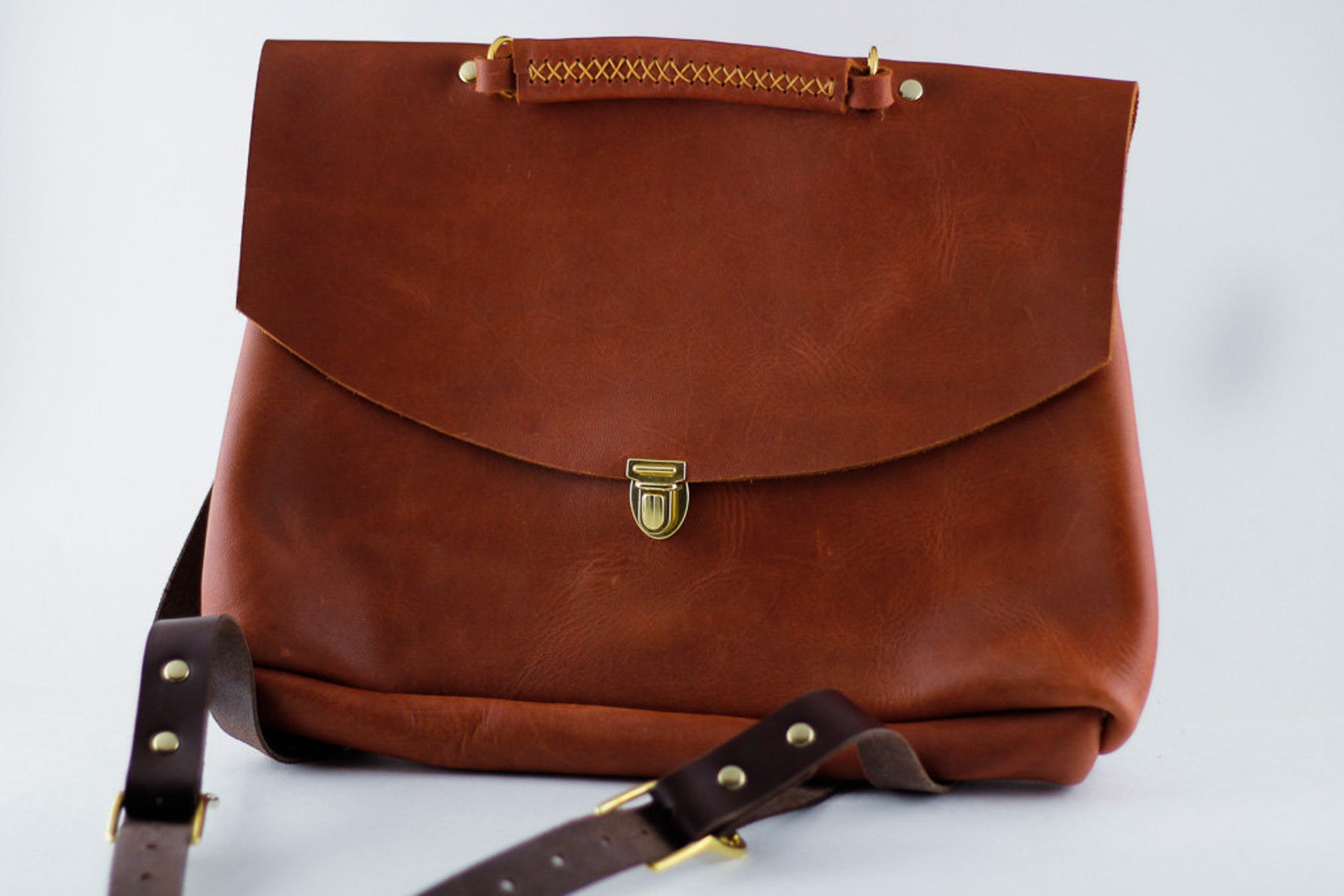 Turned Leather Backpack Purse Pattern Pdf Download Leather Etsy