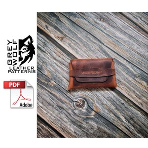 Leder Portemonnaie Schnittmuster - Minimalist Portemonnaie PDF - Leder Schnittmuster - Leder DIY - Leder Template - Leder PDF - Herren Portemonnaie - Anfänger
