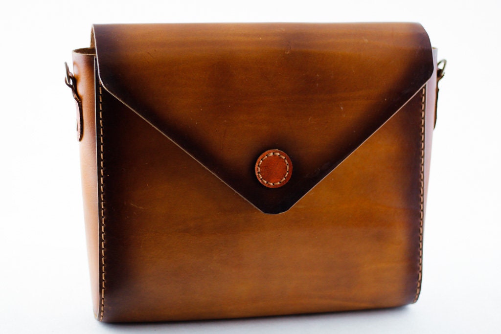 Easy Leather Envelope Purse Pattern Pdf Download Leather Etsy