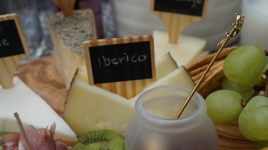 Set of 5 Wooden Chalkboard Cheese Markers with Soapstone Chalk Etsy
